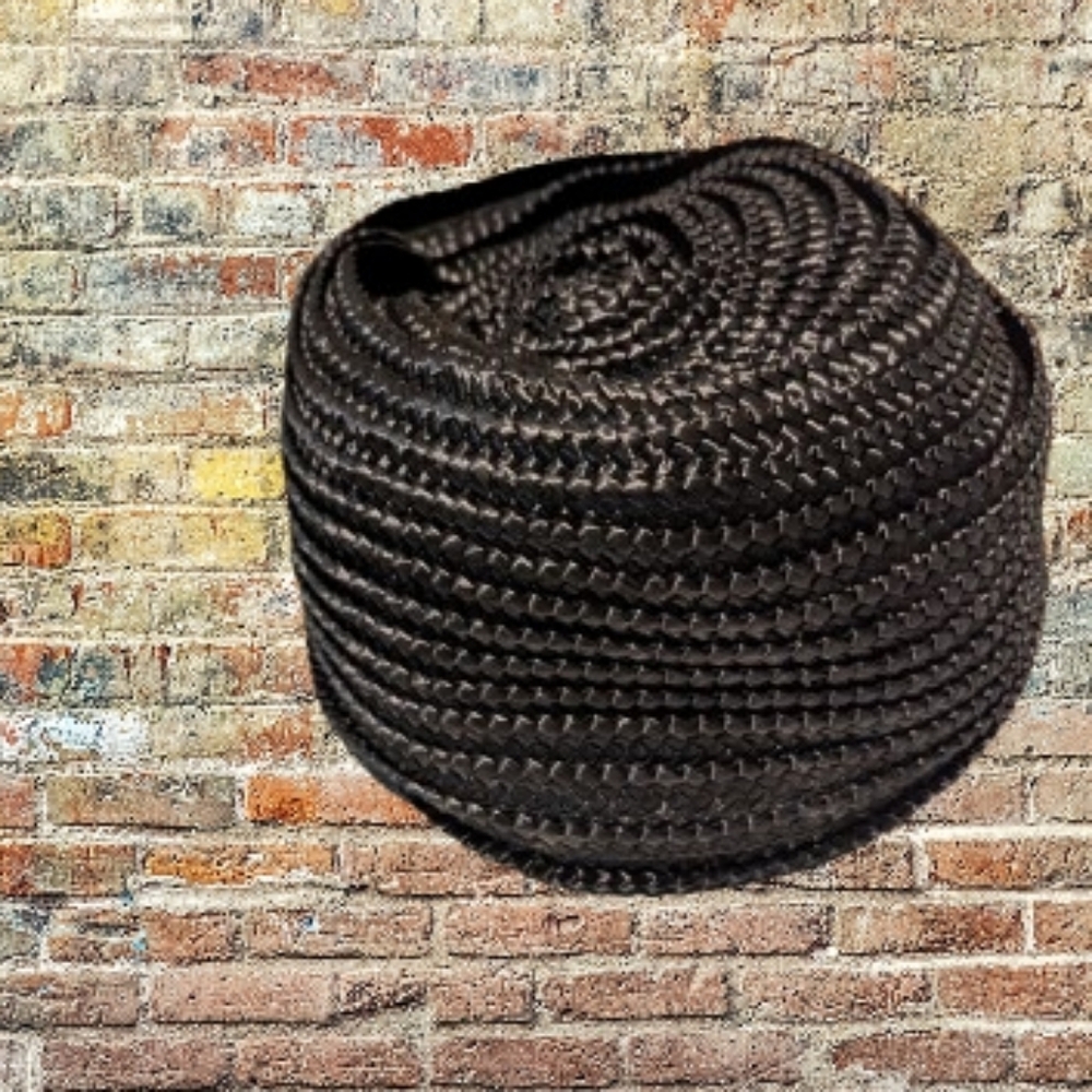 Vintage Miss Rose Original Black Braided Hat